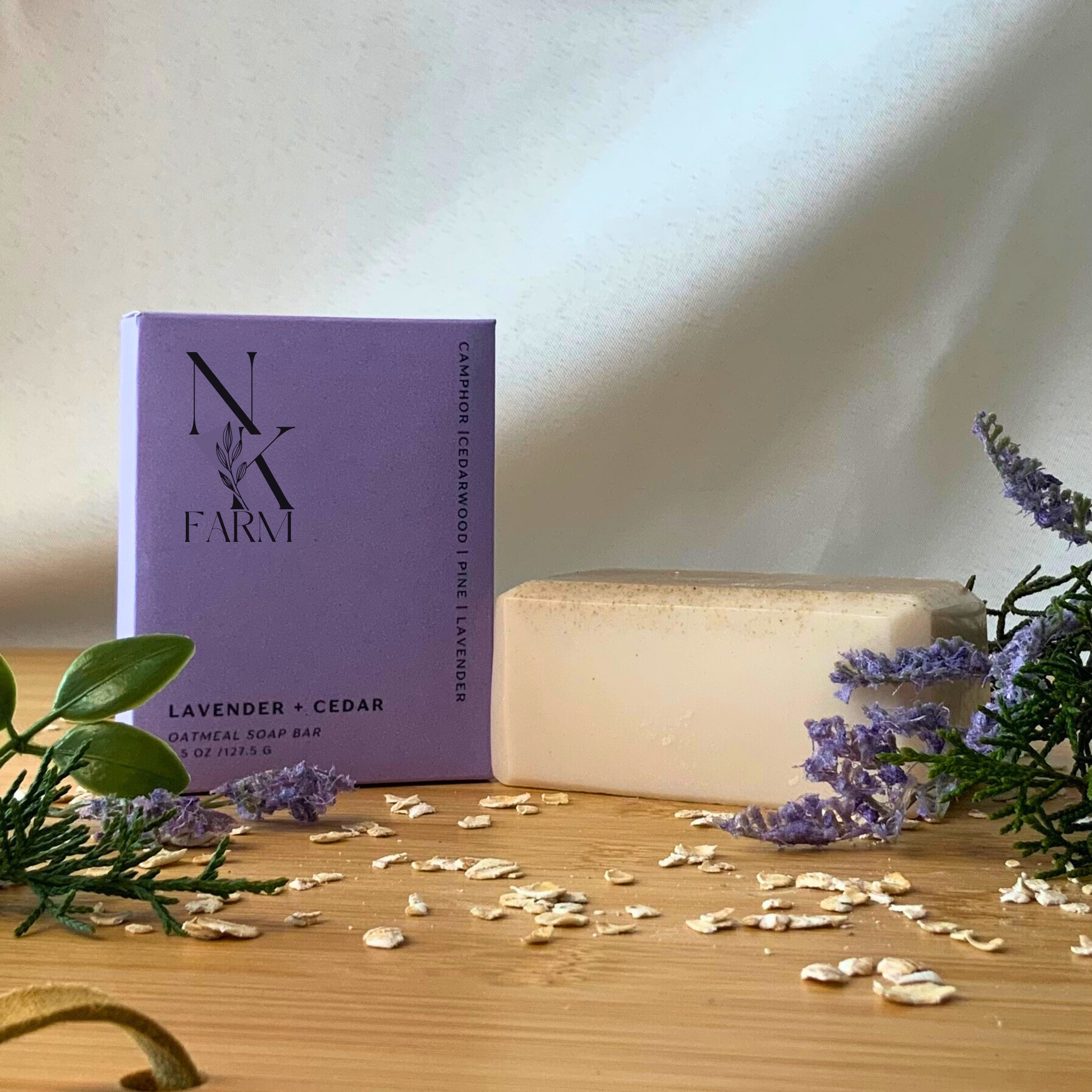 Lavender + Cedar Oatmeal Soap Bar