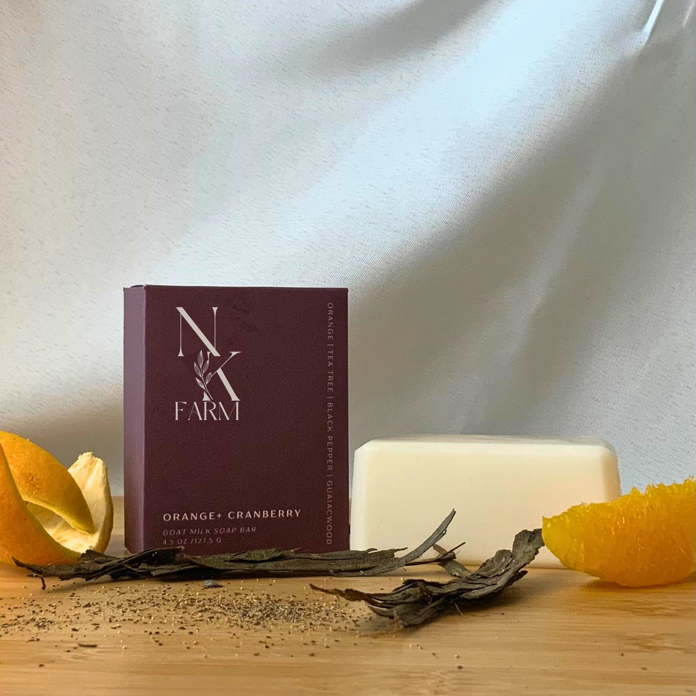Orange + Cranberry Goat Milk Soap Bar