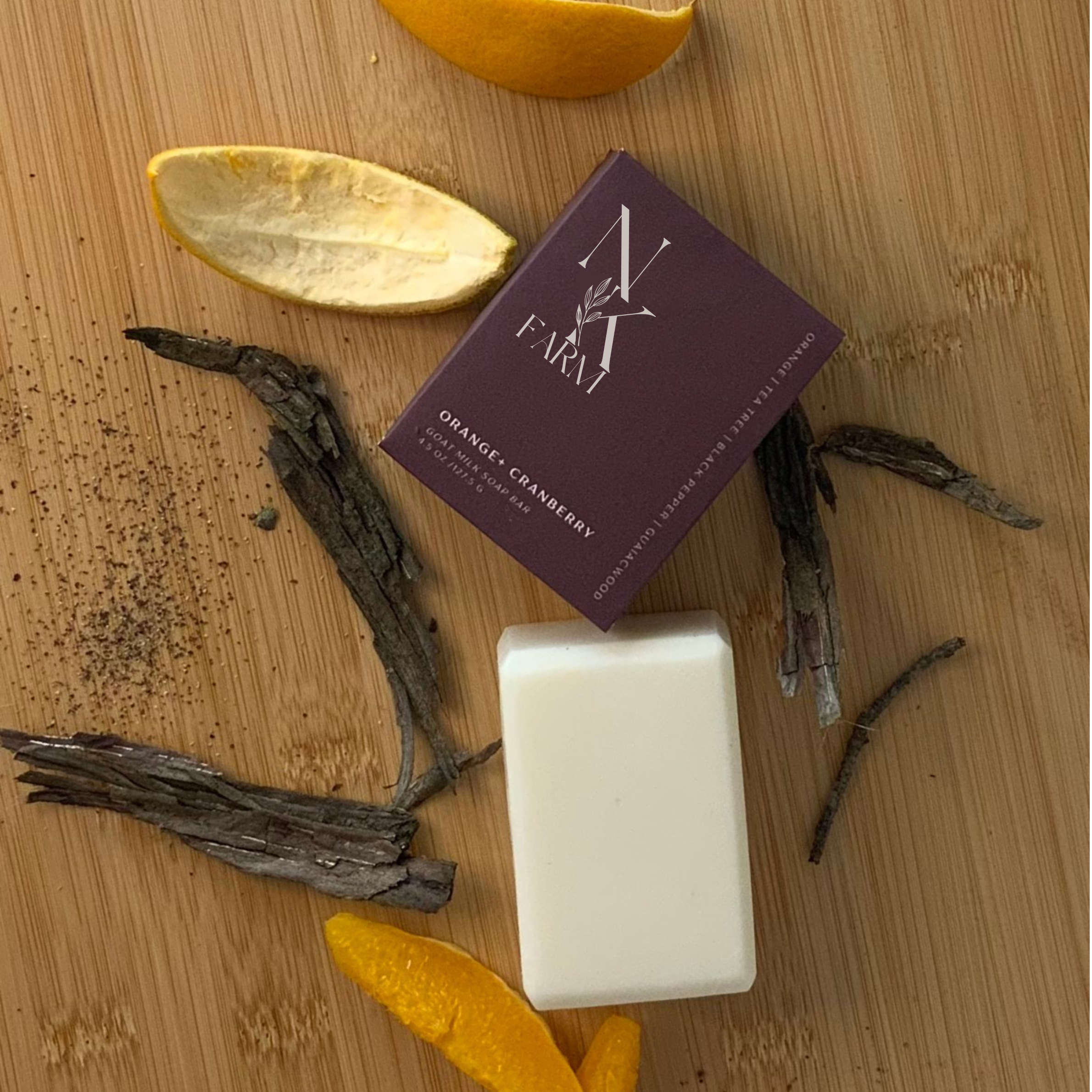 Orange + Cranberry Goat Milk Soap Bar