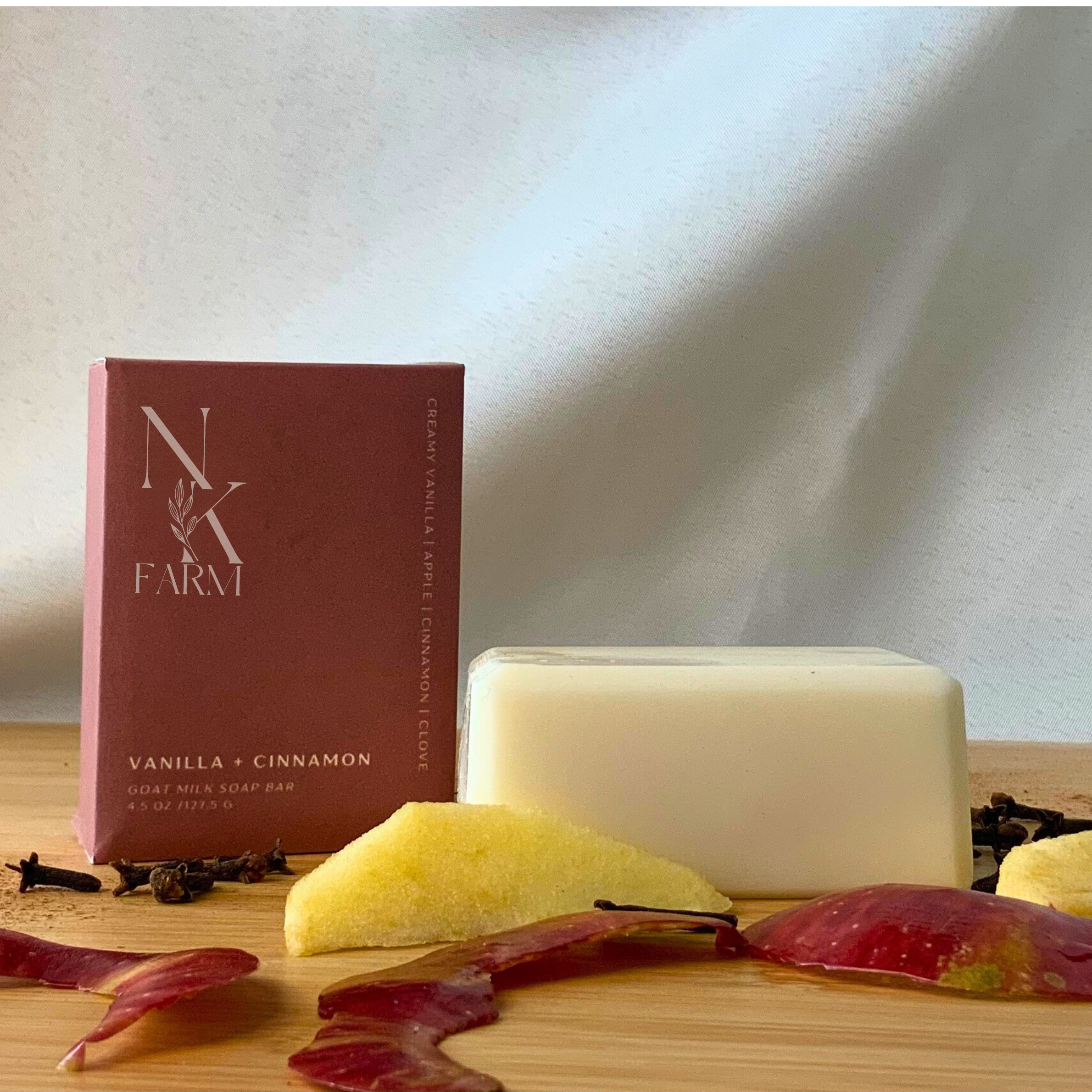 Vanilla + Cinnamon Goat Milk Soap Bar